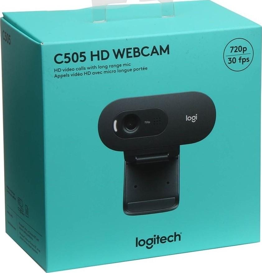 Logitech Webcam C505e, HD 720p, zwart zwart