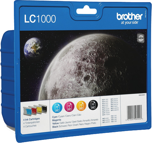 Brother LC-1000 multipack zwart en kleur