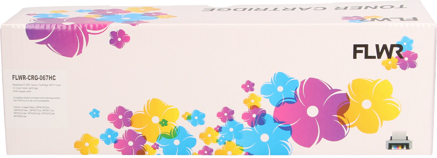 FLWR Canon 067 H cyaan