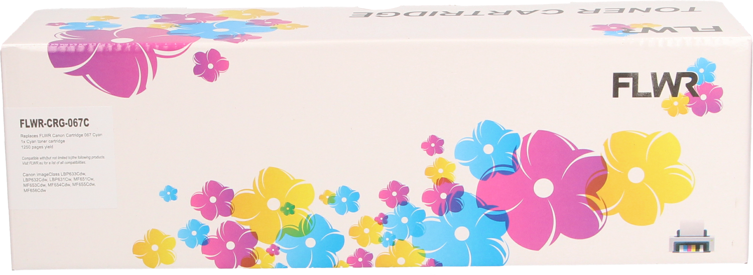 FLWR Canon 067 cyaan