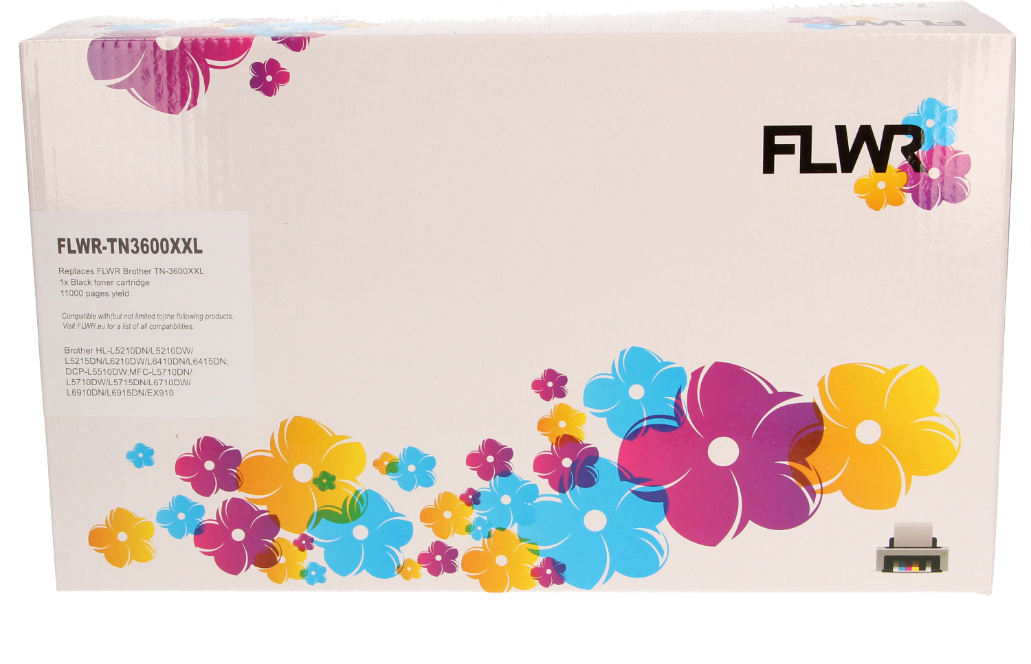 FLWR Brother TN-3600XXL zwart