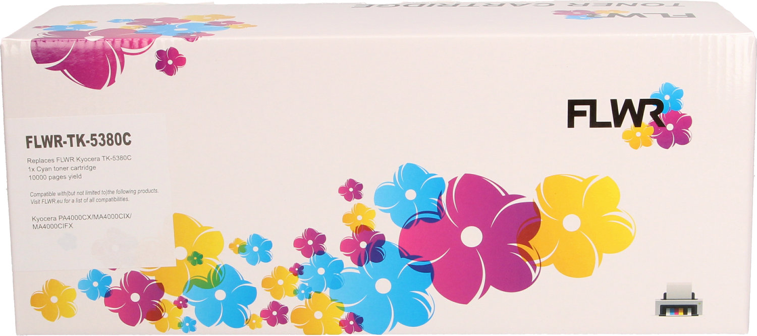 FLWR Kyocera Mita TK-5380 cyaan