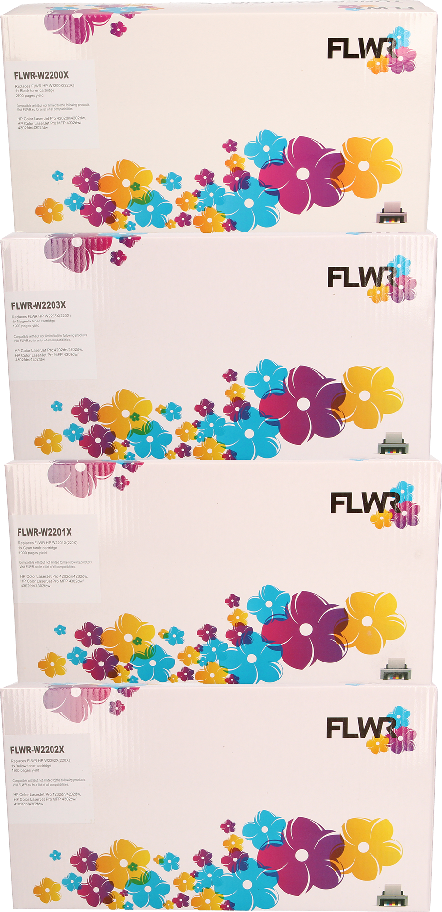 FLWR HP 220X bundel zwart en kleur