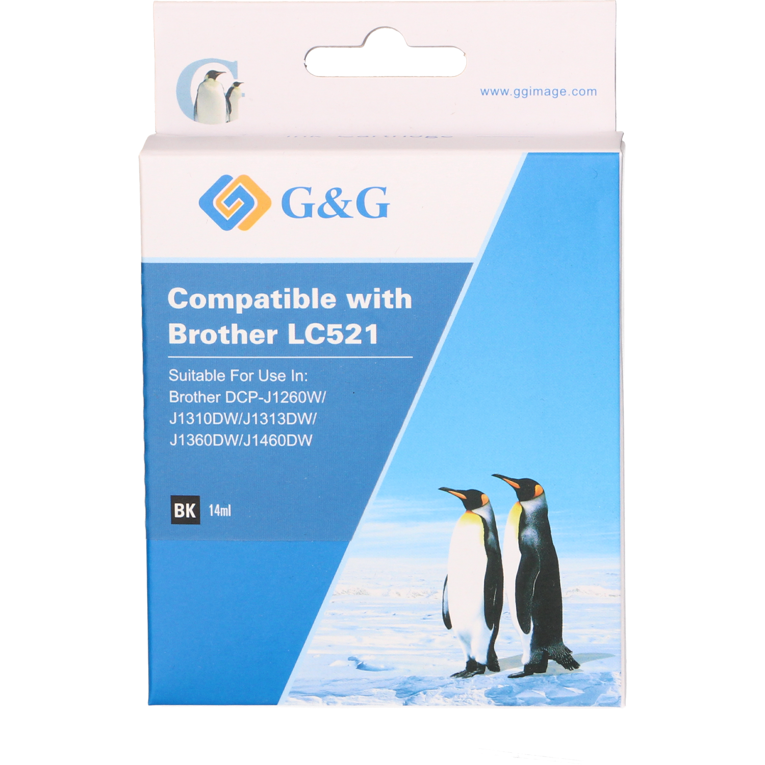 FLWR Brother LC-521BK zwart