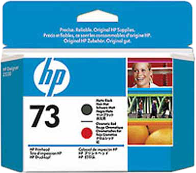 HP 73 printkop mat zwart en rood