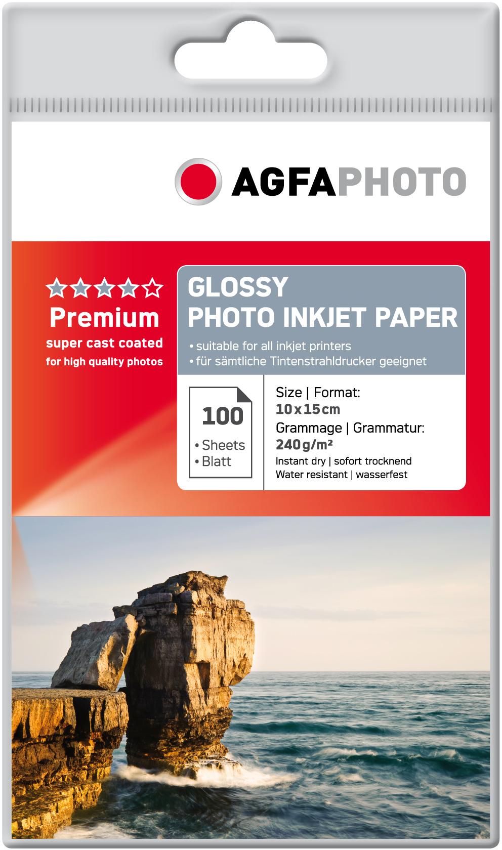 Agfa  Premium fotopapier Glans | 10x15 | 240 gr/m² 100 stuks