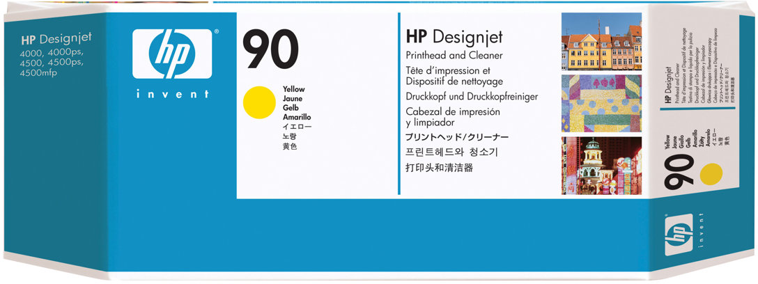 HP 90 printkop geel