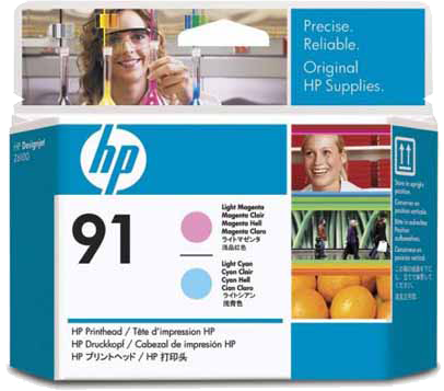 HP 91 printkop licht cyaan en licht magenta