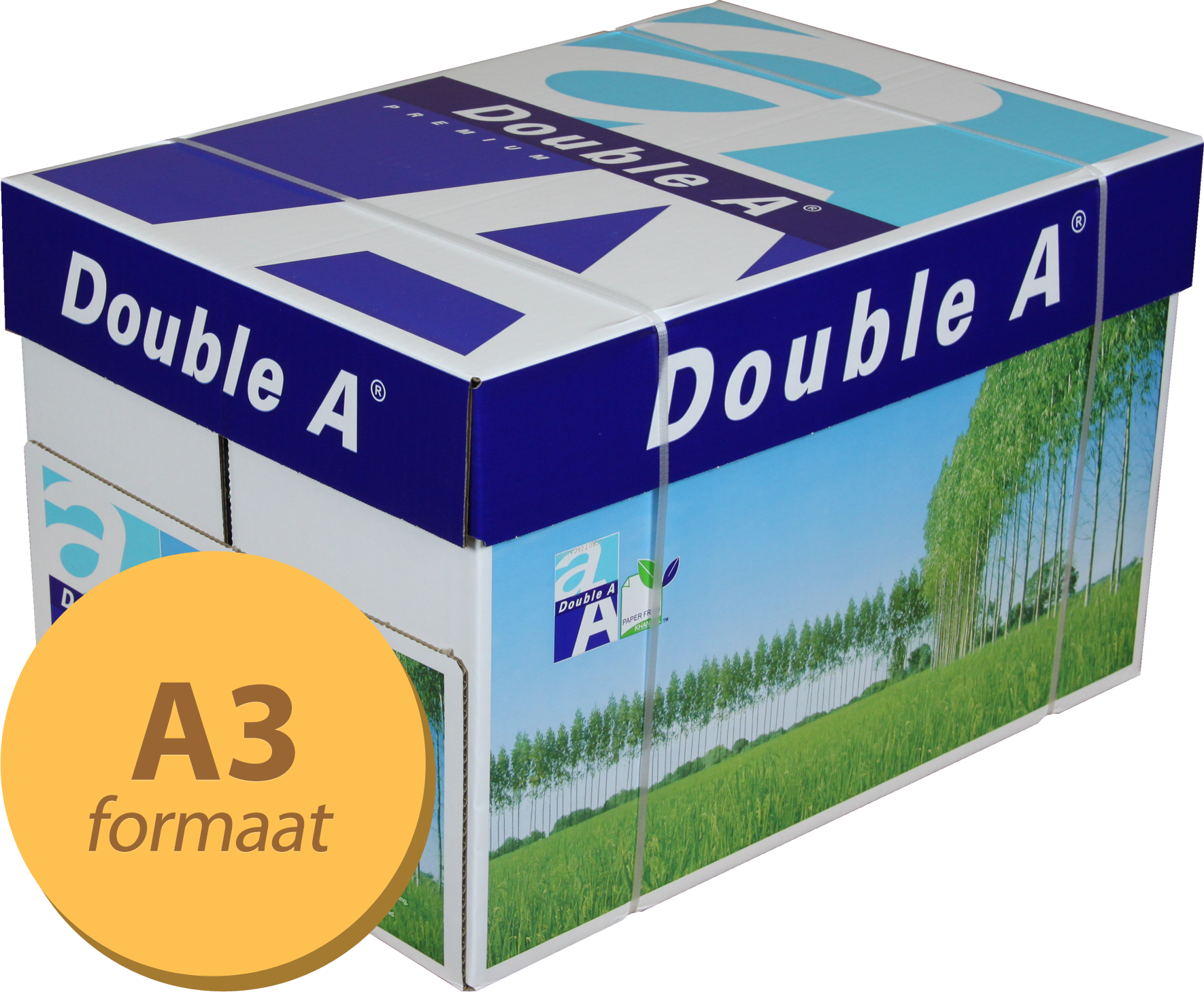 Double A Premium A3 papier 5 pakken (80 grams) wit