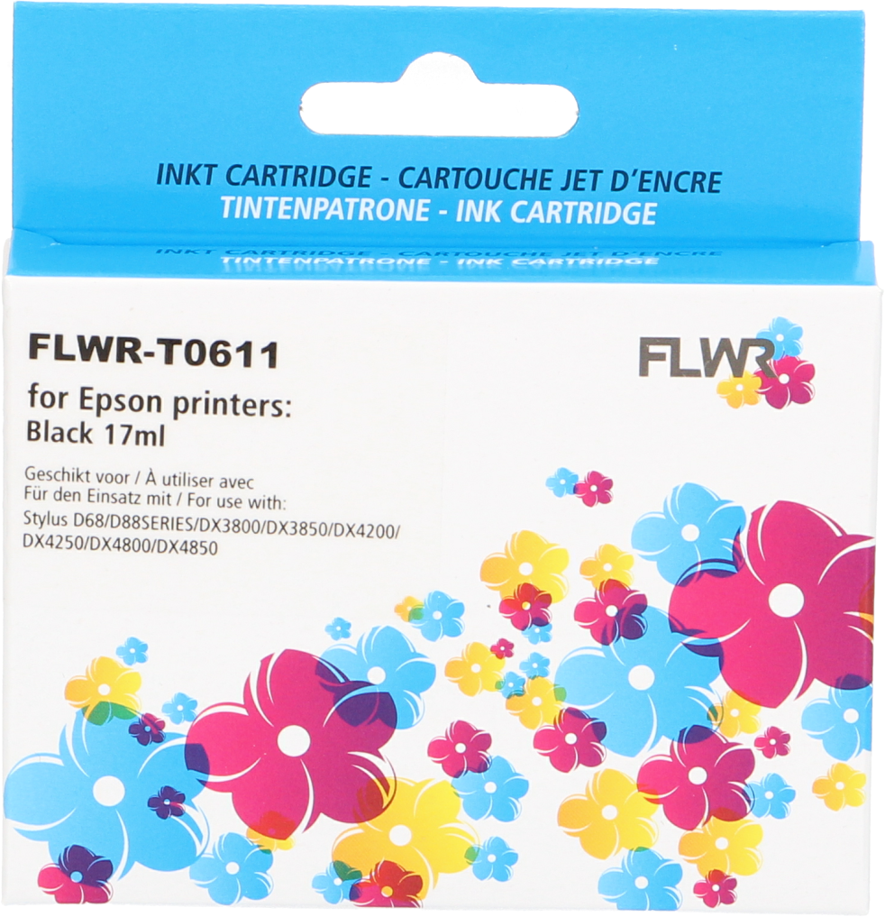 FLWR Epson T0615 multipack zwart en kleur