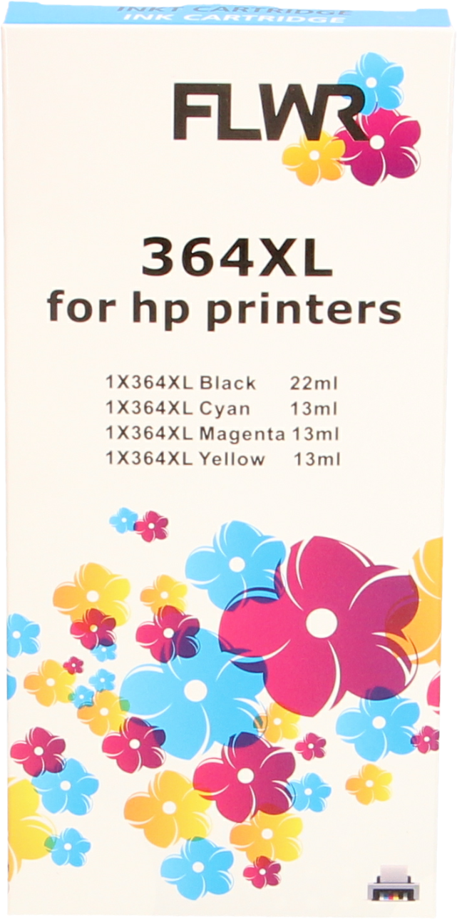 FLWR HP 364XL Multipack zwart en kleur