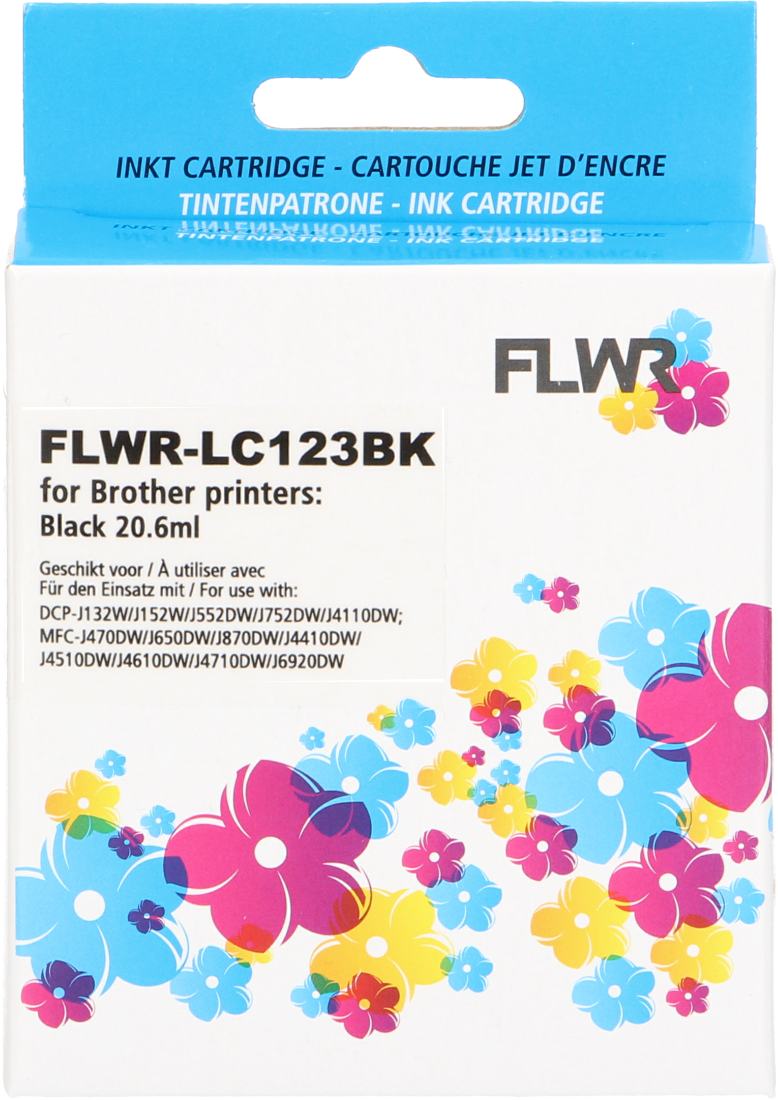 FLWR Brother LC-123 zwart