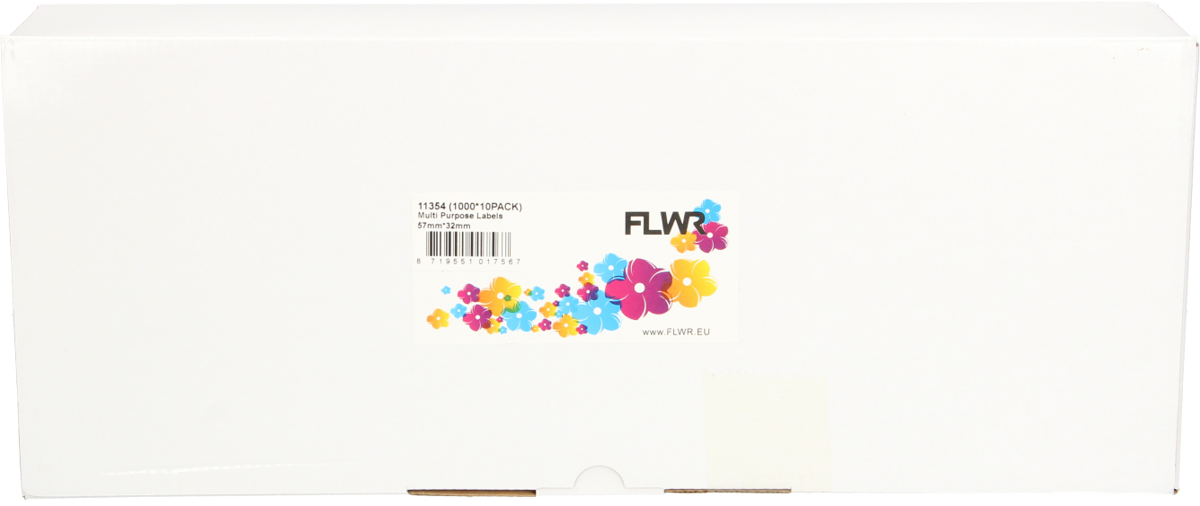 FLWR Dymo  11354 10-Pack 57 mm x 32 mm  wit